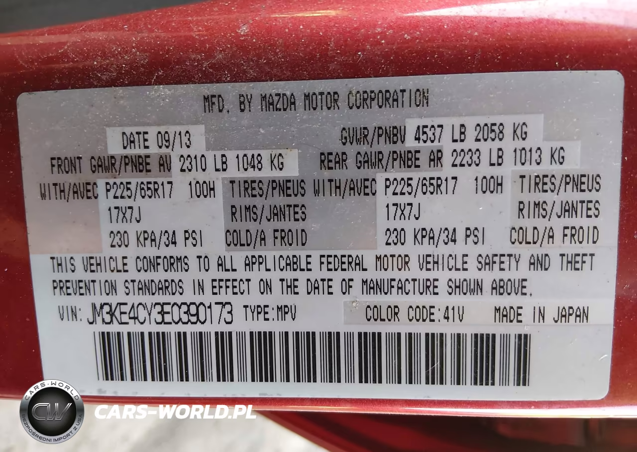 2014 Mazda Cx-5 Touring VIN:JM3KE4CY3E0390173 - 9