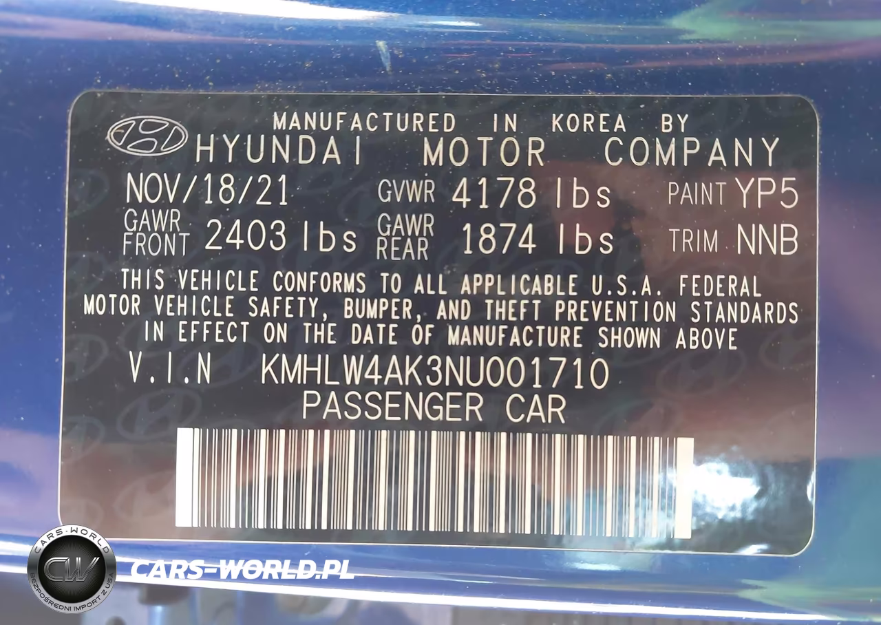 2022 Hyundai Elantra N VIN:KMHLW4AK3NU001710 - 9