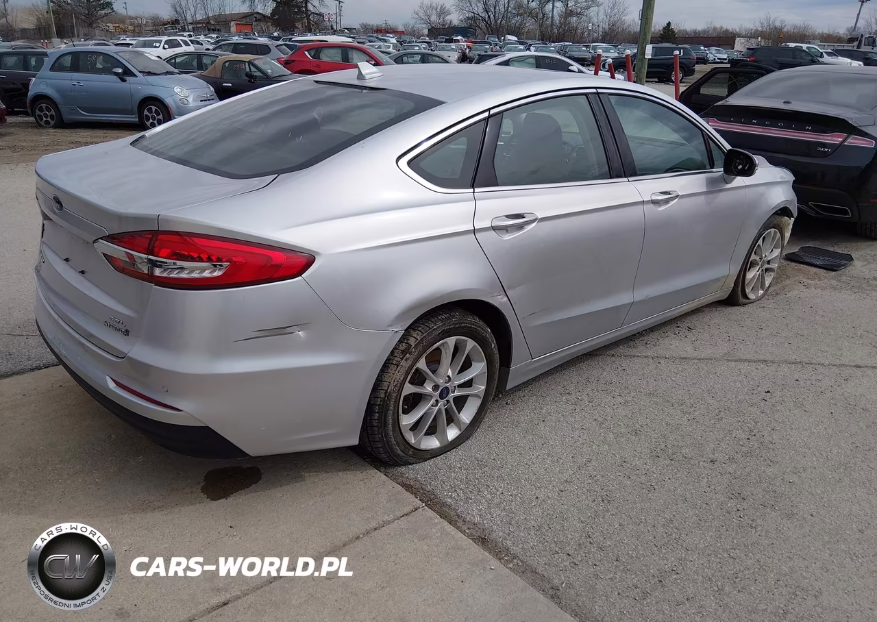 2019 Ford Fusion Hybrid Sel VIN:3FA6P0MU7KR130711 - 4