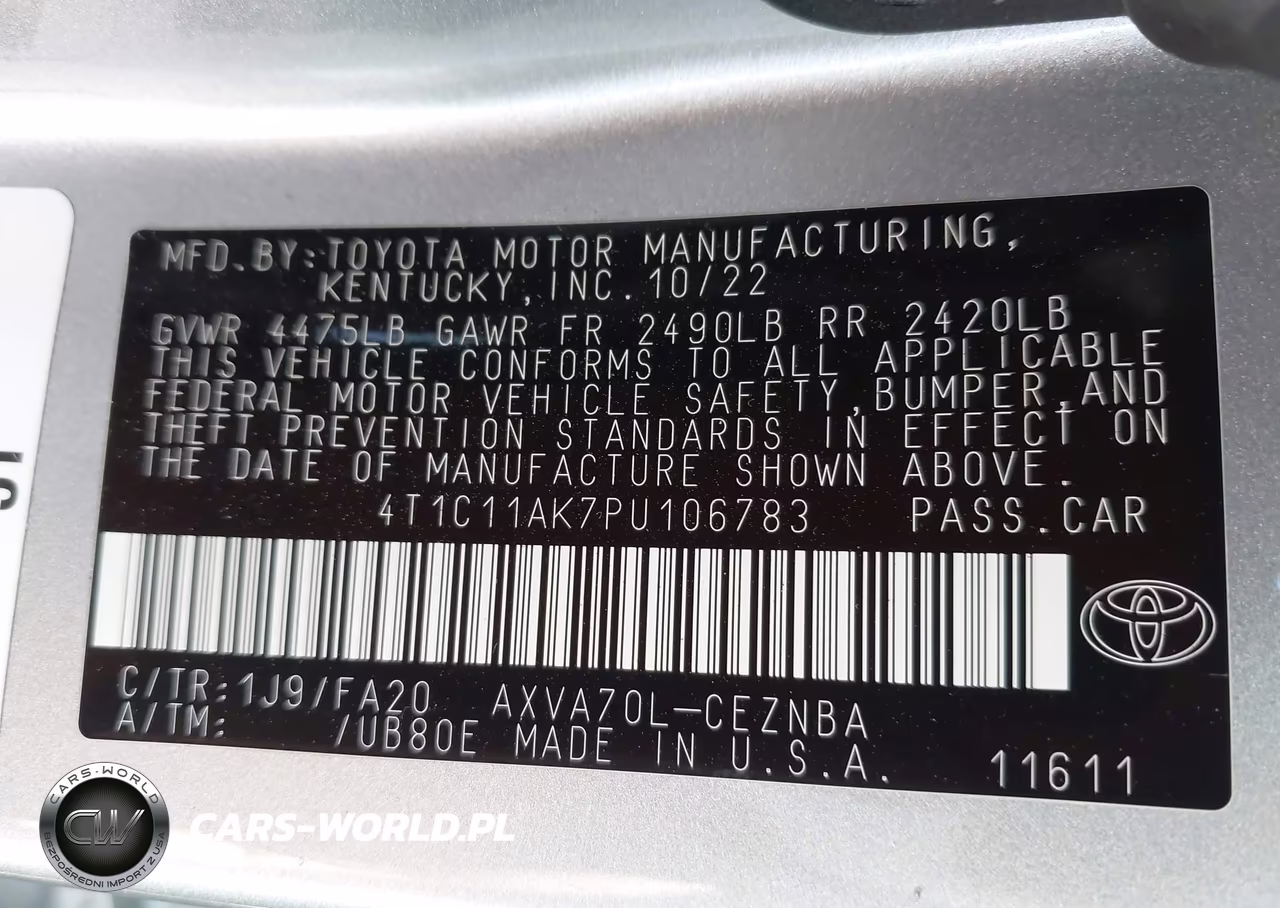 2023 Toyota Camry Le VIN:4T1C11AK7PU106783 - 9
