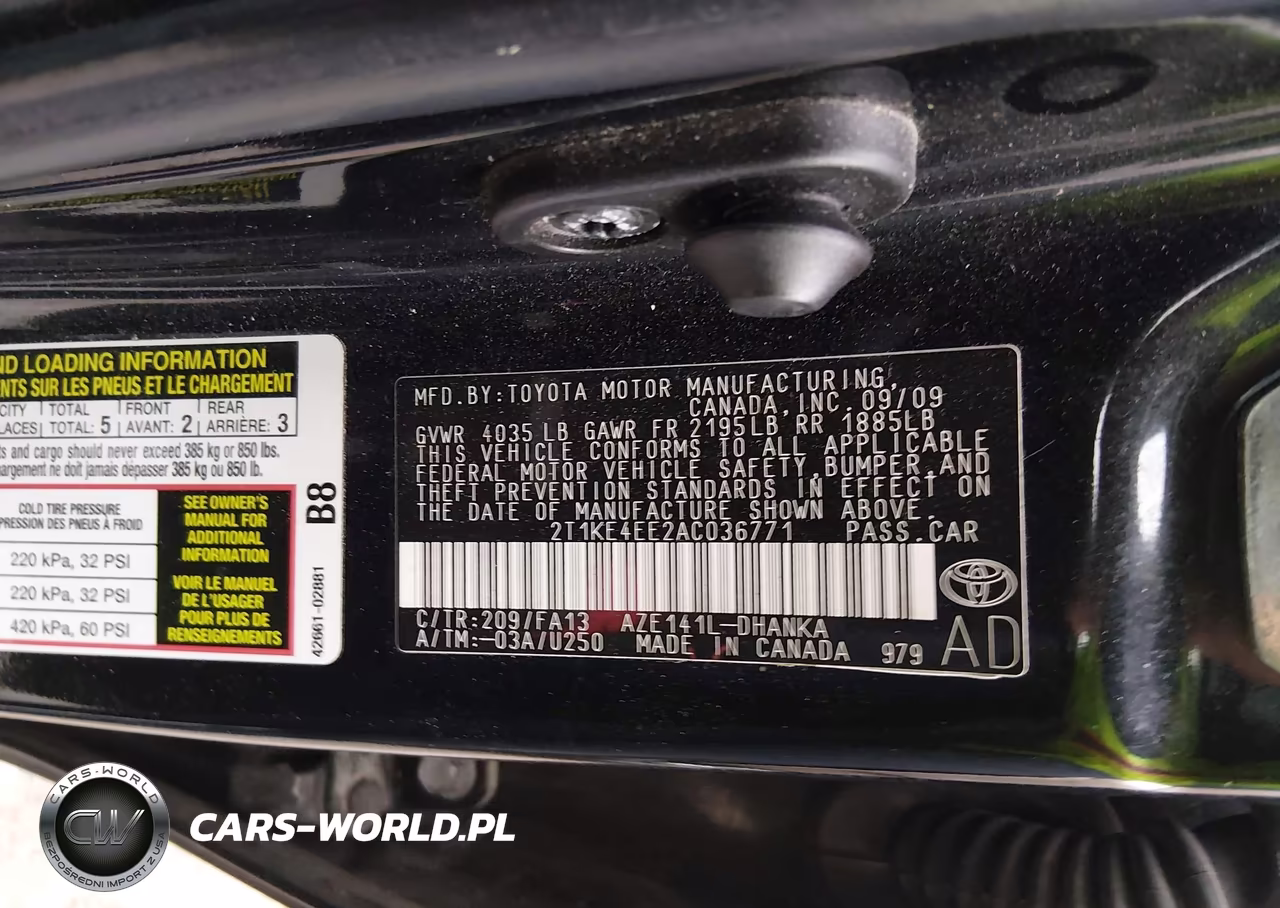 2010 Toyota Matrix S VIN:2T1KE4EE2AC036771 - 9