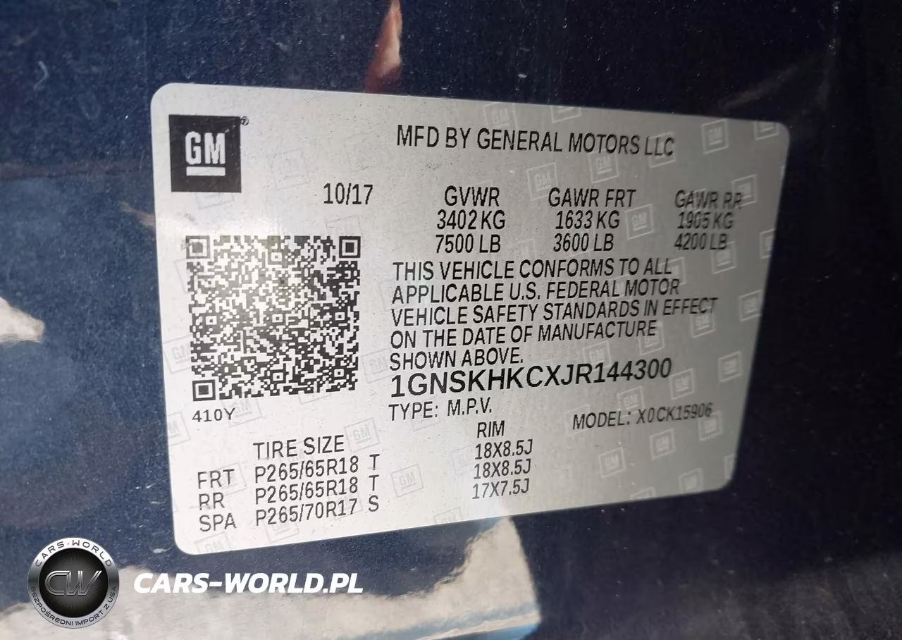 2018 Chevrolet Suburban Lt VIN:1GNSKHKCXJR144300 - 9
