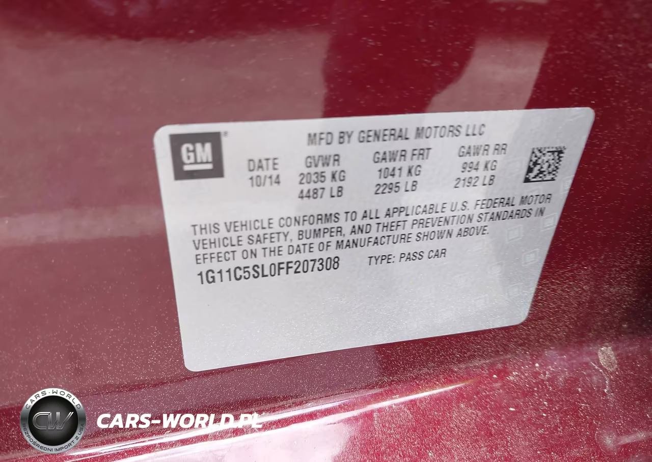 2015 Chevrolet Malibu 1Lt VIN:1G11C5SL0FF207308 - 9