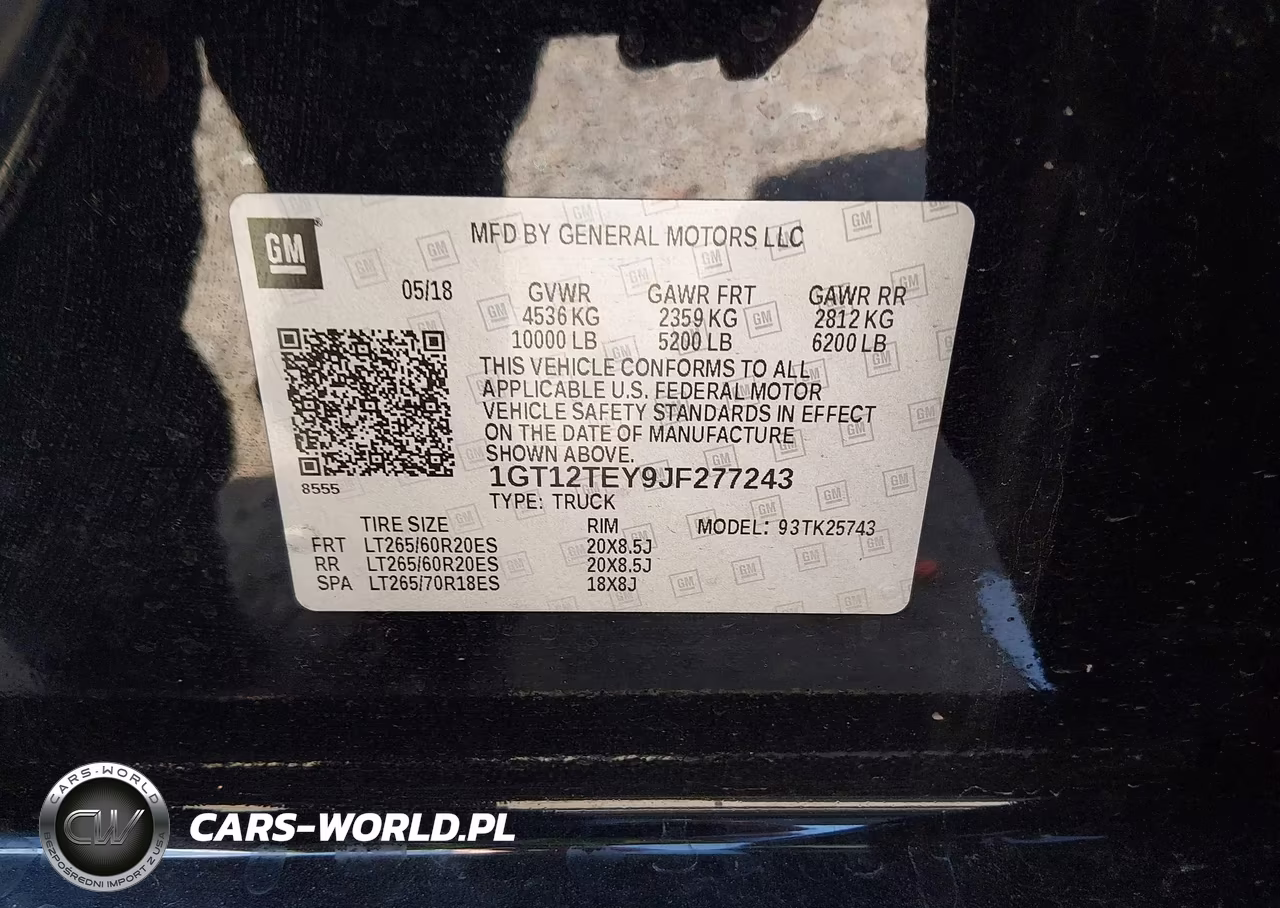 2018 GMC Sierra 2500Hd Slt VIN:1GT12TEY9JF277243 - 9