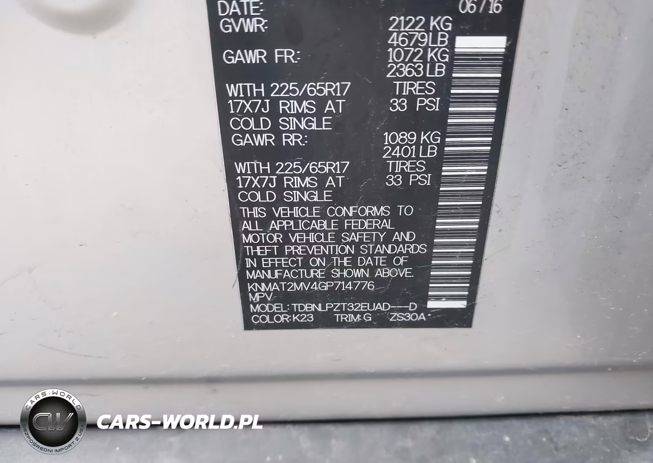 2016 Nissan Rogue S VIN:KNMAT2MV4GP714776 - 9
