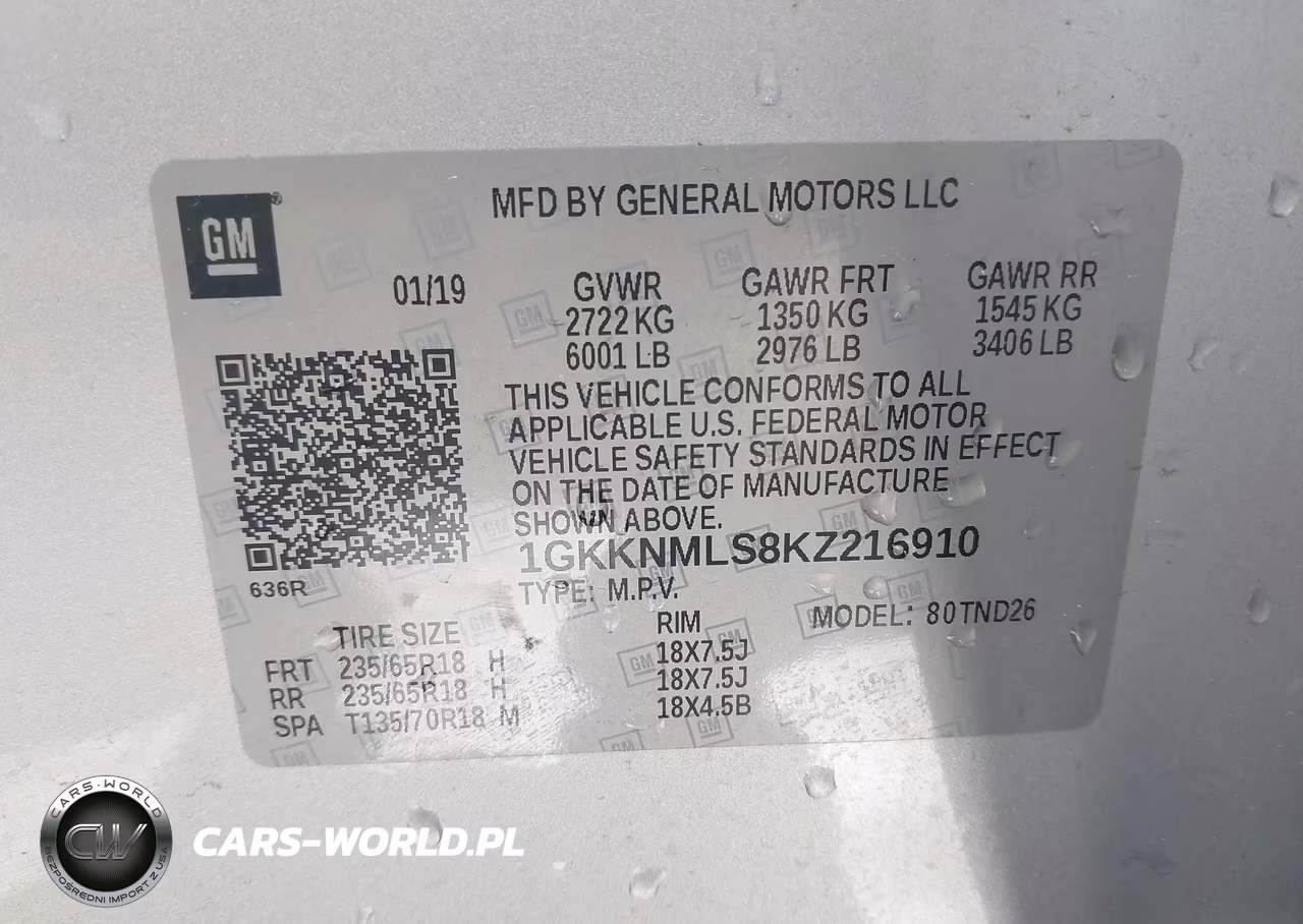 2019 GMC Acadia Slt-1 VIN:1GKKNMLS8KZ216910 - 9