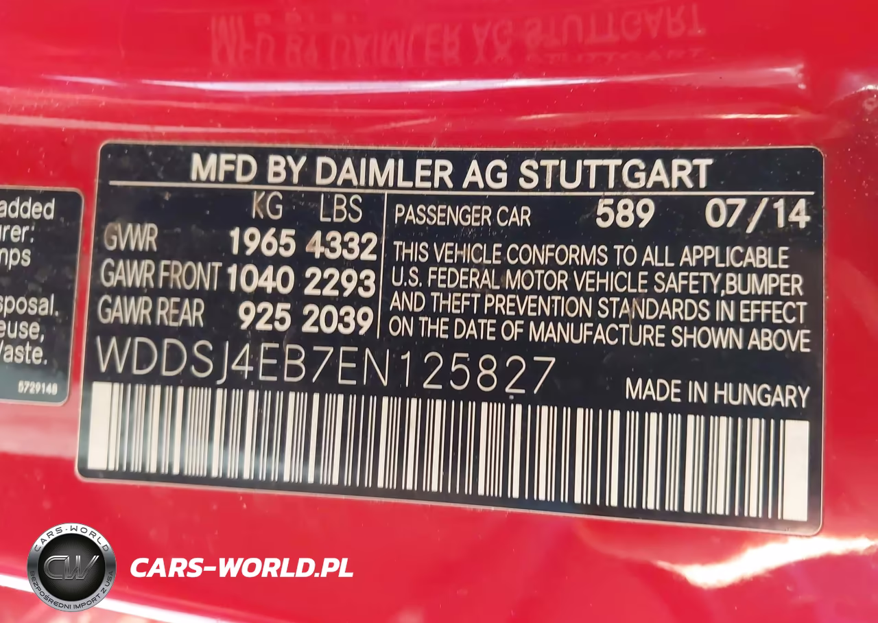 2014 Mercedes-Benz Cla 250 VIN:WDDSJ4EB7EN125827 - 9