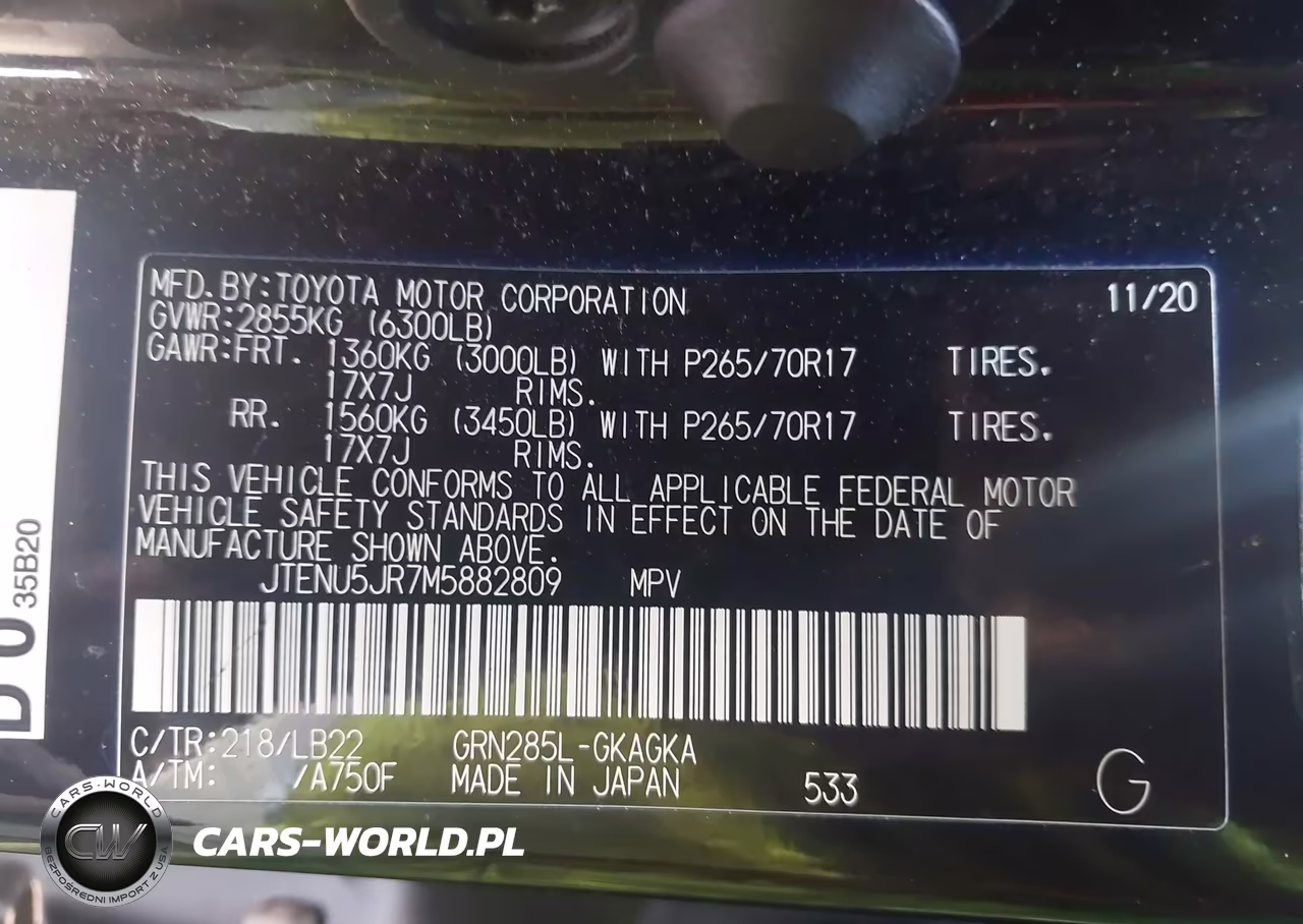 2021 Toyota 4Runner Sr5 Premium VIN:JTENU5JR7M5882809 - 9