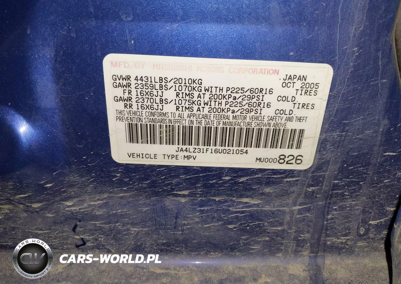 2006 Mitsubishi Outlander Ls VIN:JA4LZ31F16U021054 - 9