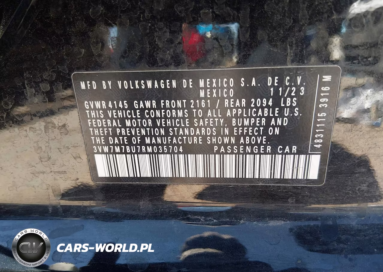 2024 Volkswagen Jetta 1.5T Se VIN:3VW7M7BU7RM035704 - 9
