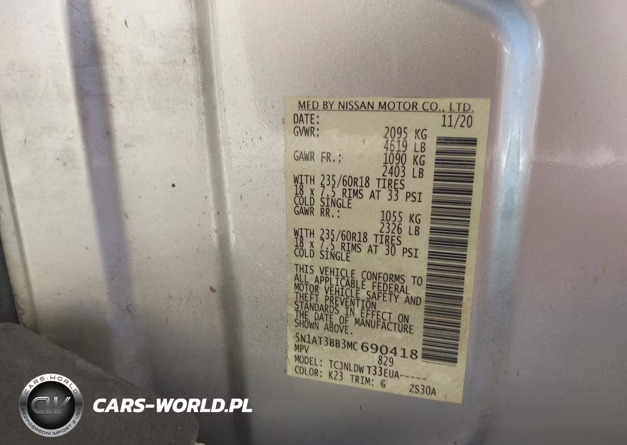 2021 Nissan Rogue Sv Intelligent Awd VIN:5N1AT3BB3MC690418 - 9