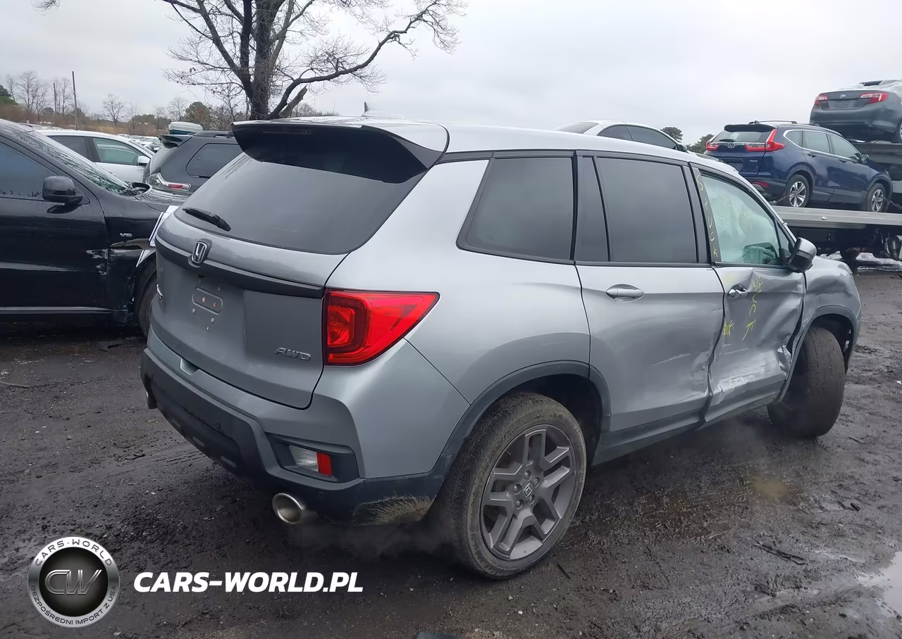 2022 Honda Passport Awd Ex-L VIN:5FNYF8H50NB011234 - 4