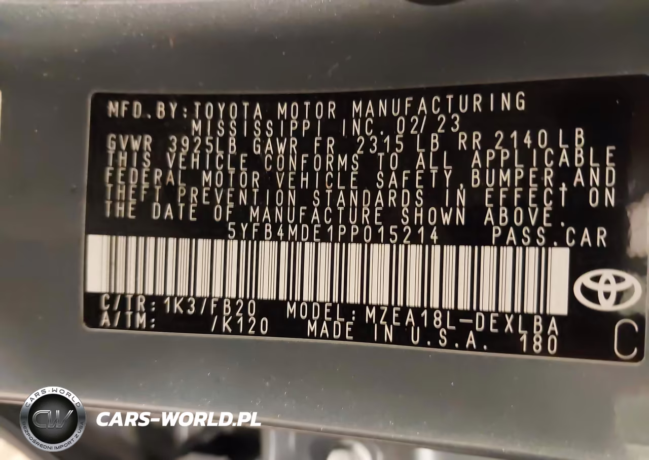 2023 Toyota Corolla Le VIN:5YFB4MDE1PP015214 - 9