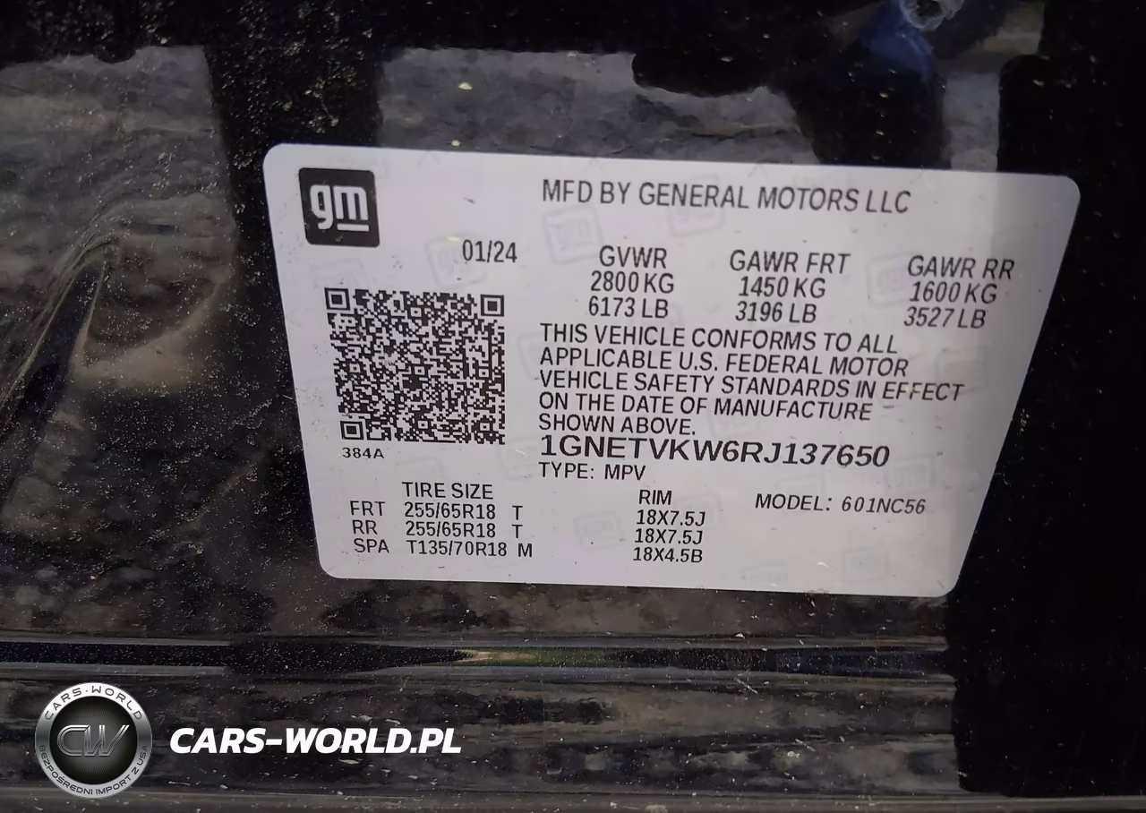 2024 Chevrolet Traverse Limited Awd Lt Cloth VIN:1GNETVKW6RJ137650 - 9