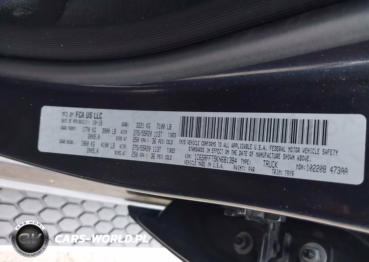 2019 Ram 1500 Big Horn-Lone Star 4X4 5'7 Box VIN:1C6SRFFT5KN681384 - 9