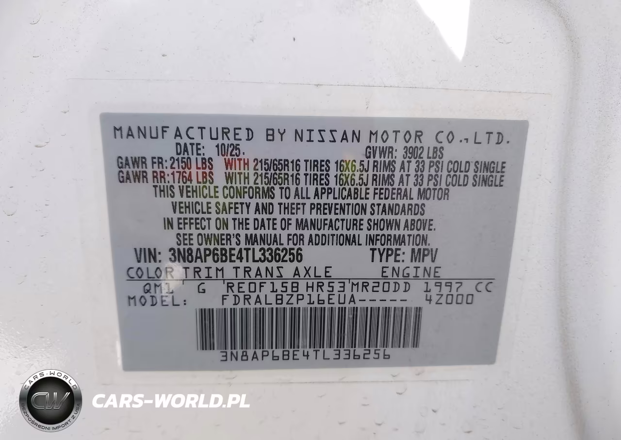 2026 Nissan Kicks S VIN:3N8AP6BE4TL336256 - 9