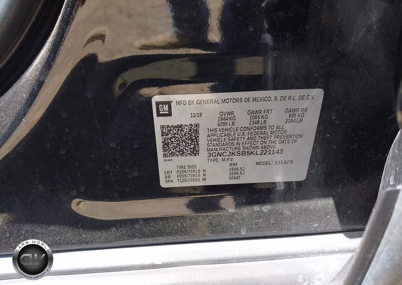 2019 Chevrolet Trax Ls VIN:3GNCJKSB5KL221143 - 9