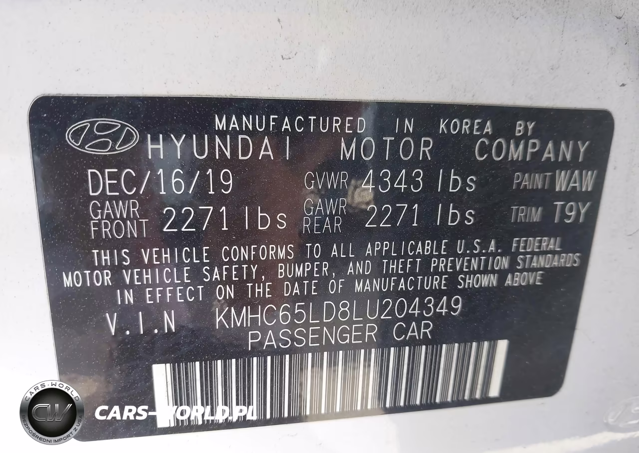 2020 Hyundai Ioniq Plug-In Hybrid Se VIN:KMHC65LD8LU204349 - 9