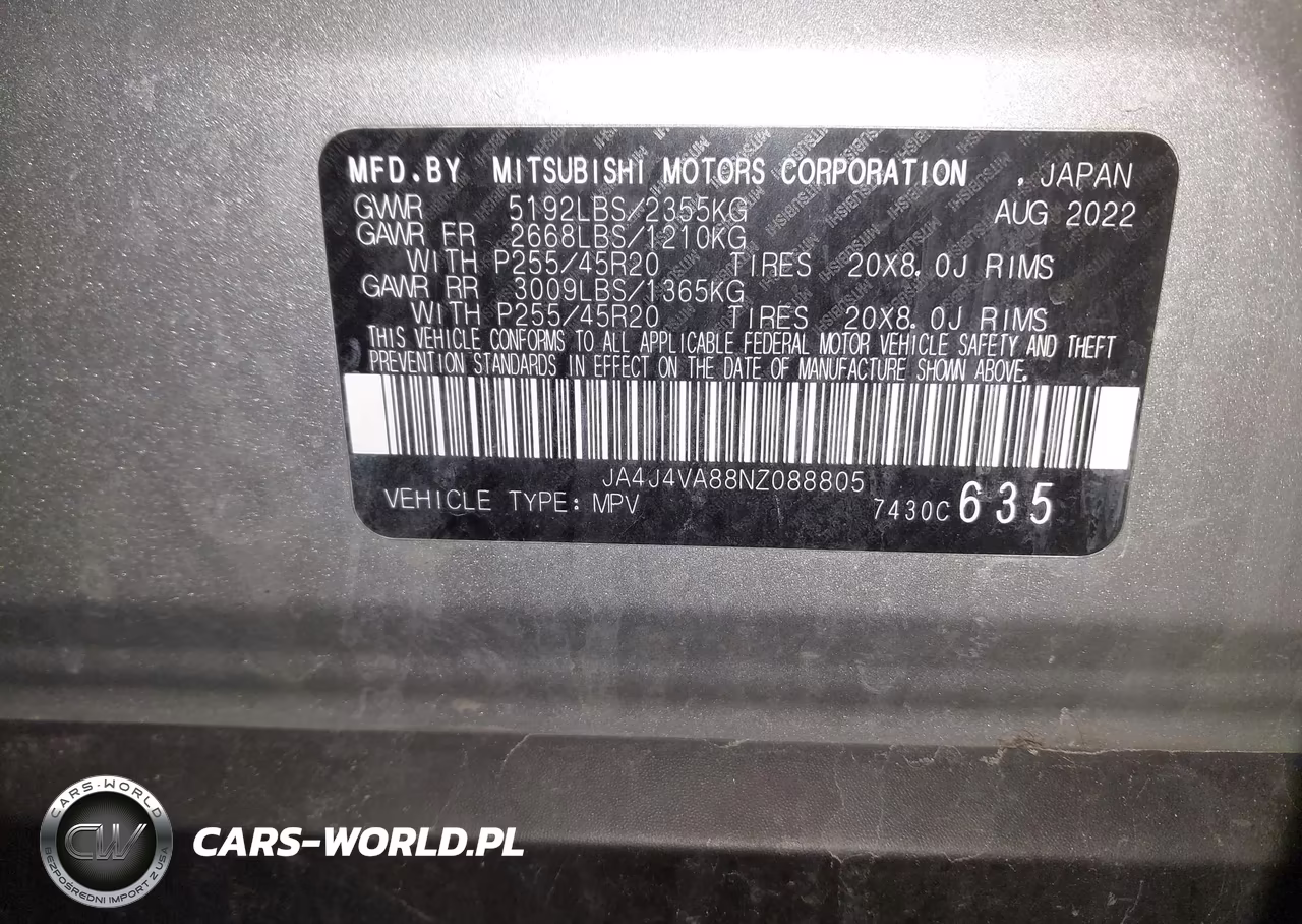 2022 Mitsubishi Outlander Sel 2.5 S-Awc-Sel Launch Edition S-Awc-Sel Special Edition S-Awc VIN:JA4J4VA88NZ088805 - 9