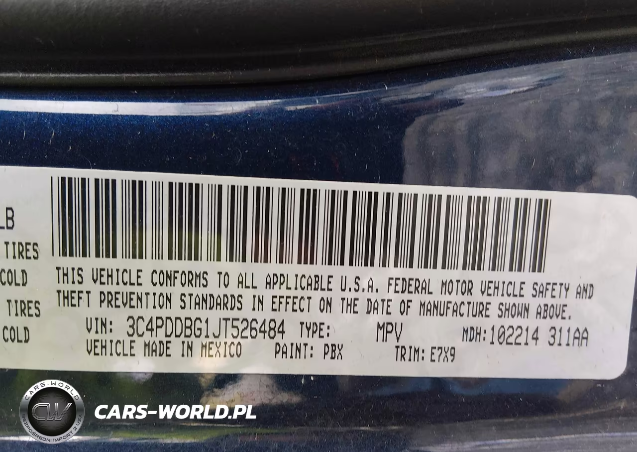 2018 Dodge Journey Sxt Awd VIN:3C4PDDBG1JT526484 - 9
