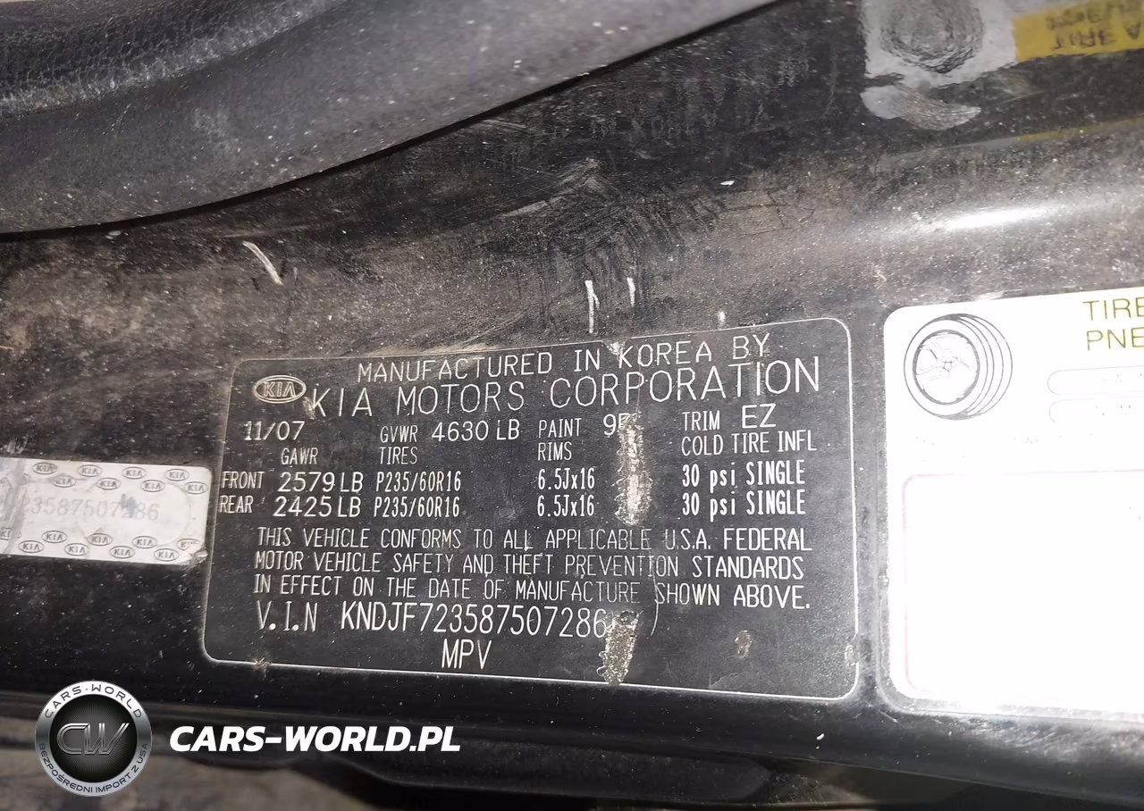 2008 Kia Sportage Ex V6 VIN:KNDJF723587507286 - 9
