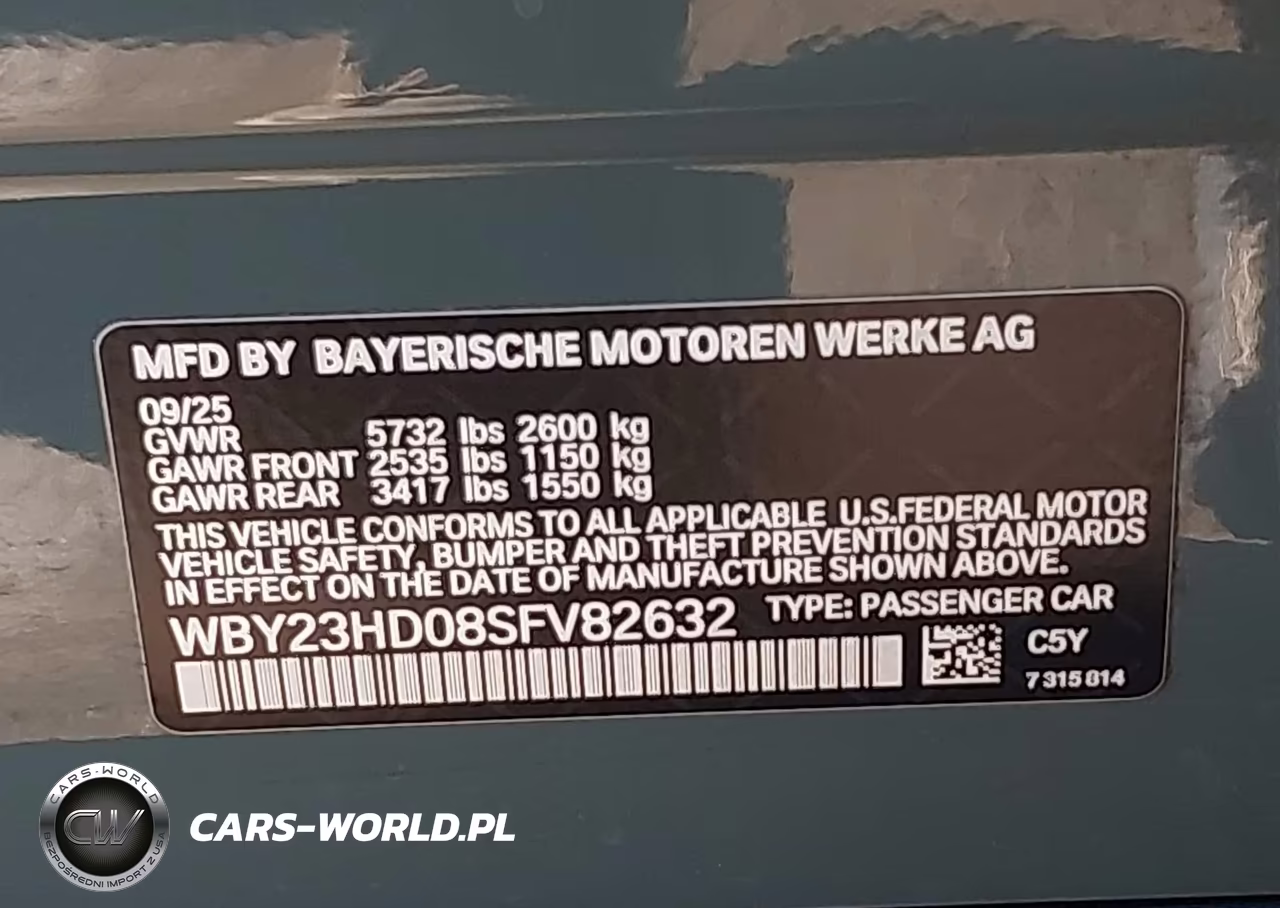 2025 BMW I4 Gran Coupe Edrive40 VIN:WBY23HD08SFV82632 - 9