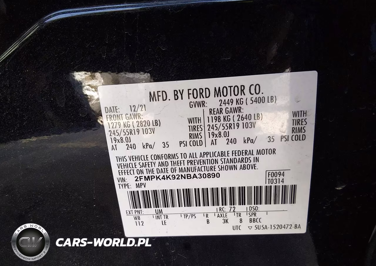 2022 Ford Edge Titanium VIN:2FMPK4K92NBA30890 - 9