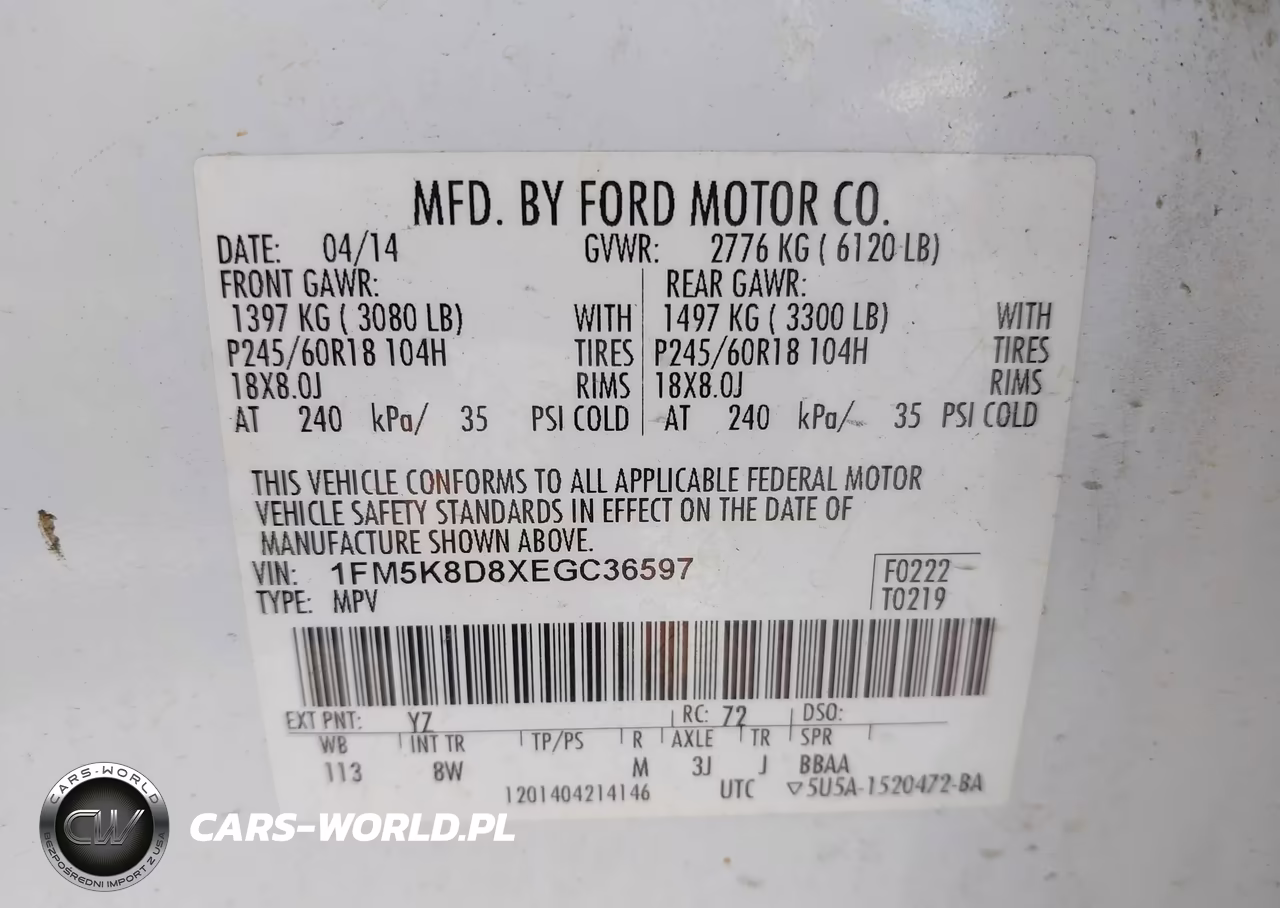 2014 Ford Explorer Xlt VIN:1FM5K8D8XEGC36597 - 9
