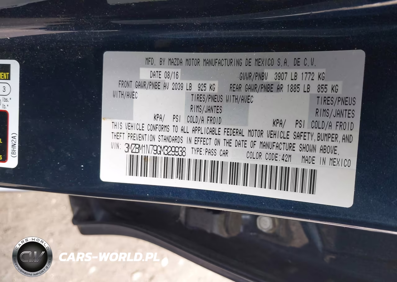 2016 Mazda Mazda3 I Grand Touring VIN:3MZBM1N79GM329938 - 9