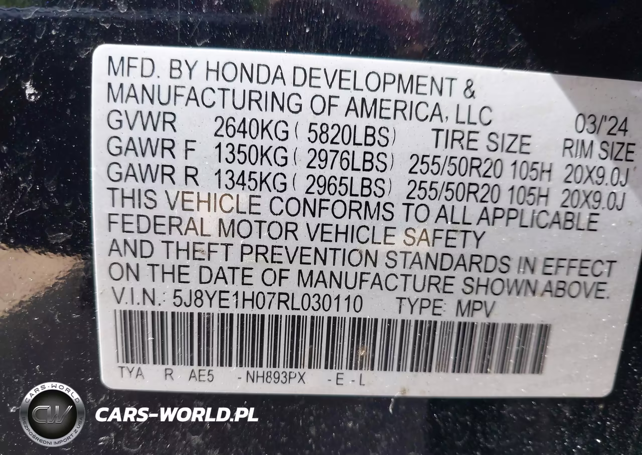 2024 Acura Mdx A-Spec VIN:5J8YE1H07RL030110 - 9