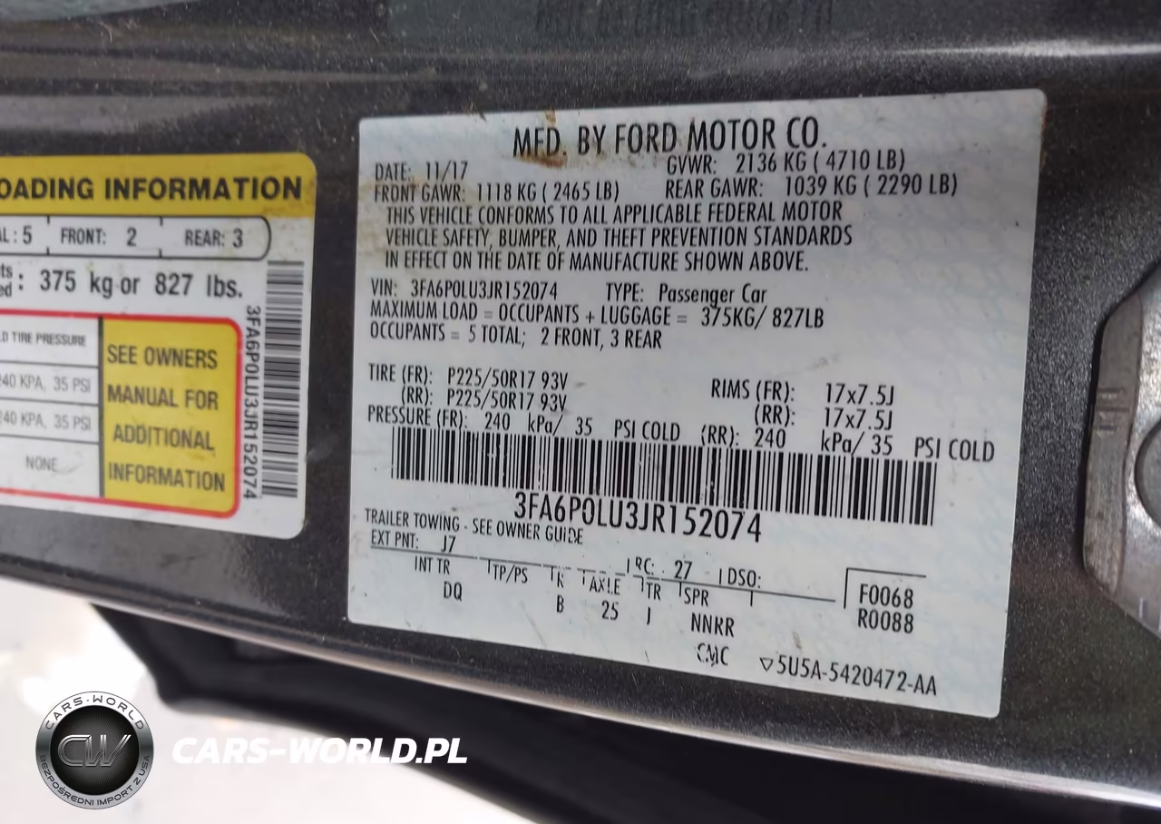 2018 Ford Fusion Hybrid Se VIN:3FA6P0LU3JR152074 - 9