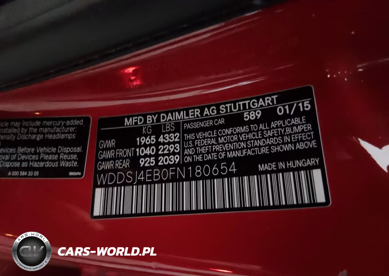 2015 Mercedes-Benz Cla 250 VIN:WDDSJ4EB0FN180654 - 9