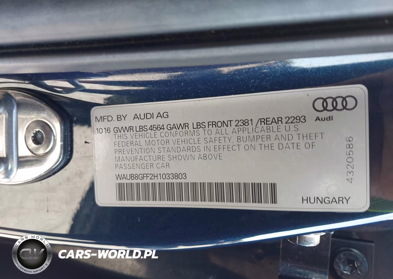 2017 Audi A3 2.0T Premium VIN:WAUB8GFF2H1033803 - 9