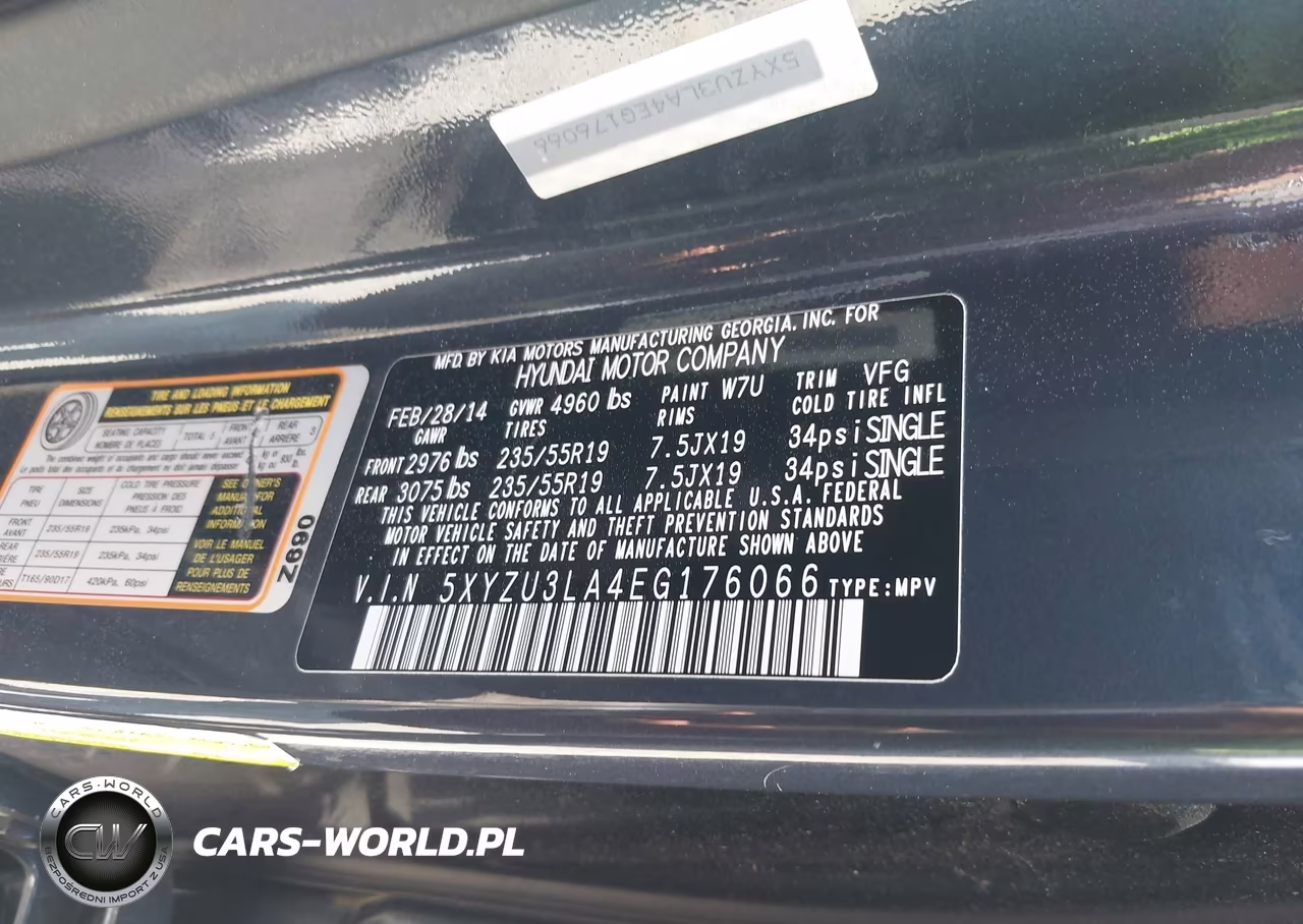 2014 Hyundai Santa Fe Sport 2.0L Turbo VIN:5XYZU3LA4EG176066 - 9