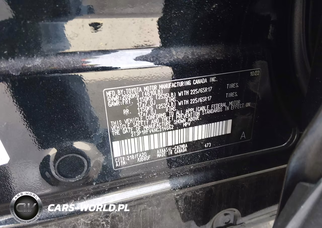 2022 Toyota Rav4 Xle VIN:2T3P1RFV4NC314662 - 9