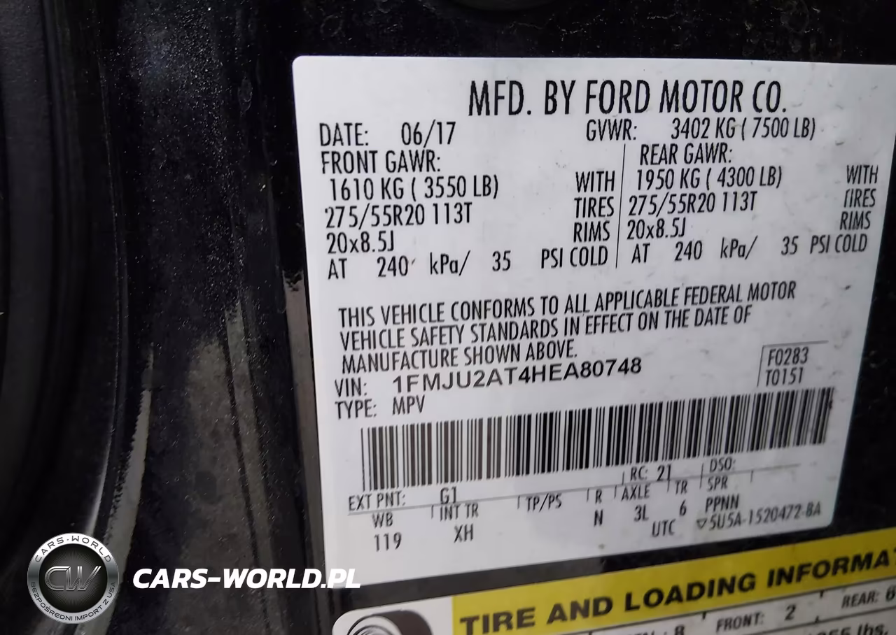 2017 Ford Expedition Limited VIN:1FMJU2AT4HEA80748 - 9