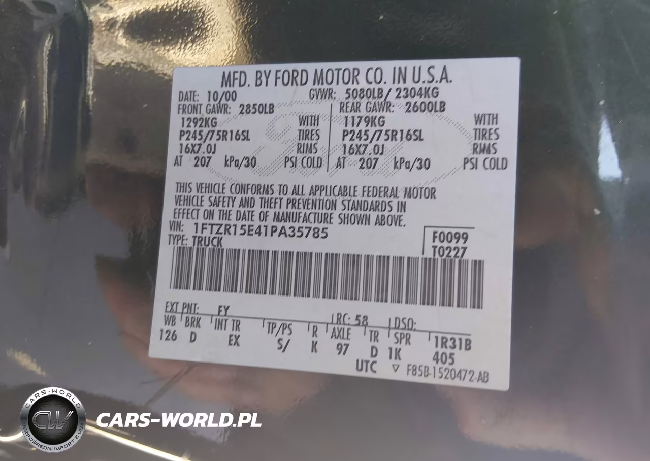 2001 Ford Ranger Edge-Xlt VIN:1FTZR15E41PA35785 - 9