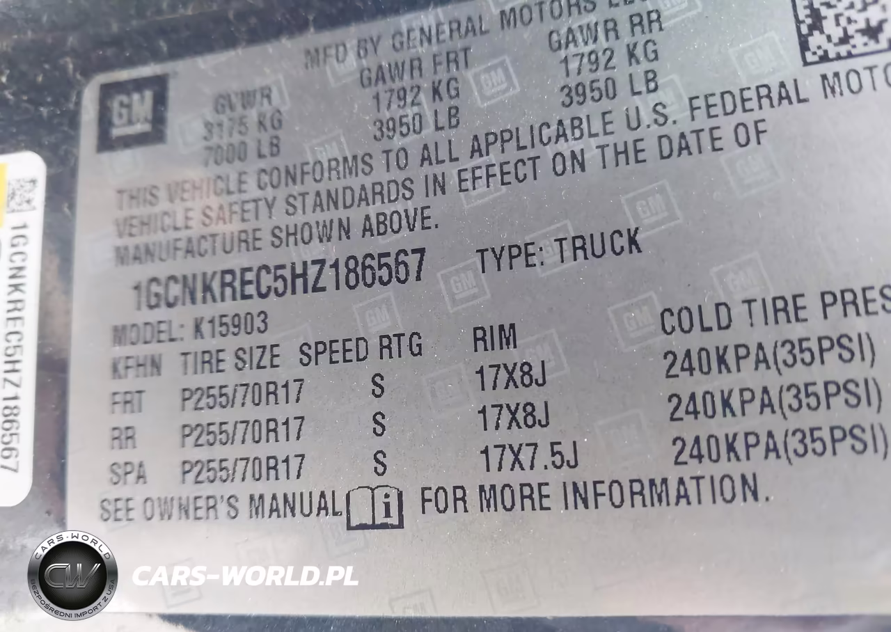 2017 Chevrolet Silverado 1500 1Lt VIN:1GCNKREC5HZ186567 - 9