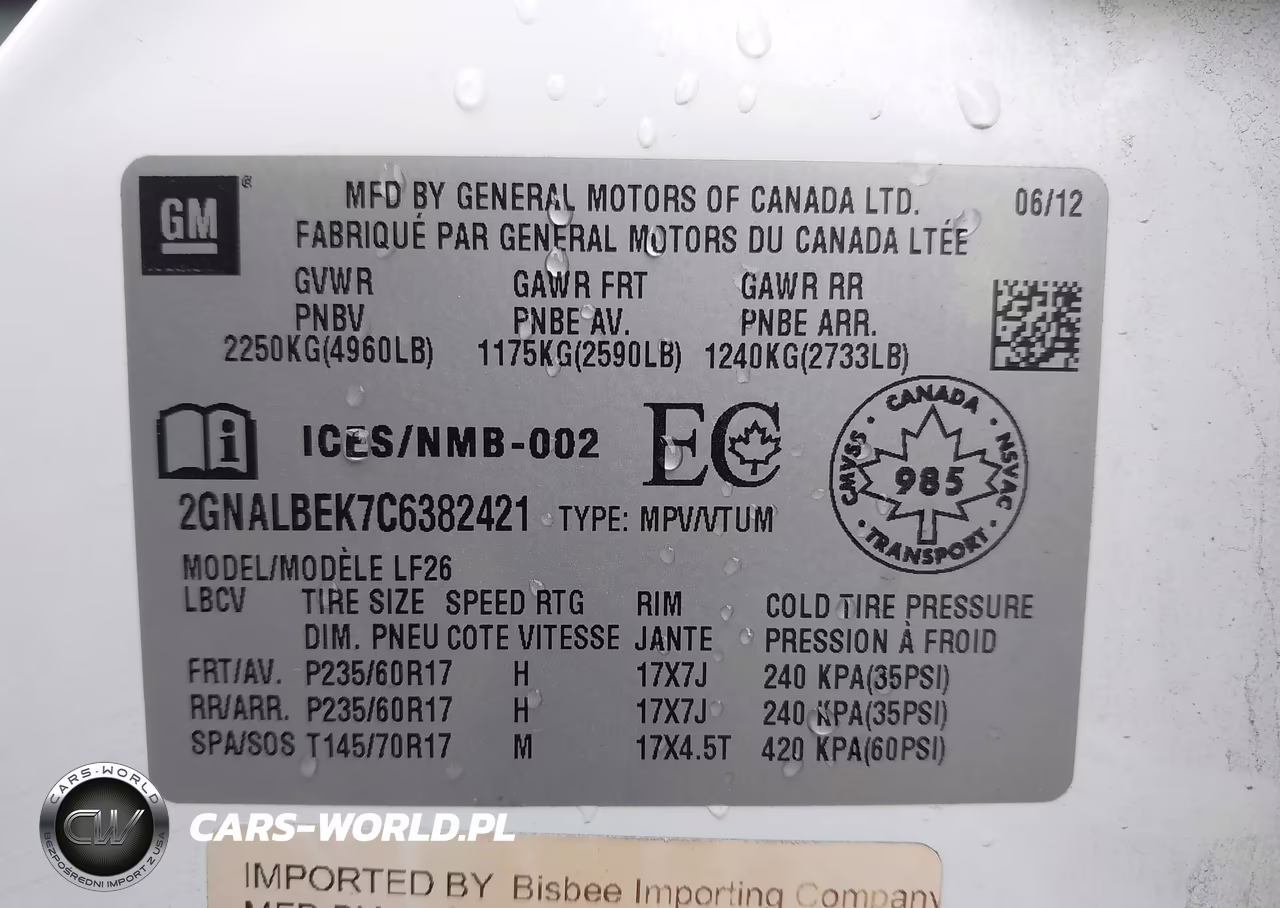 2012 Chevrolet Equinox Ls VIN:2GNALBEK7C6382421 - 9