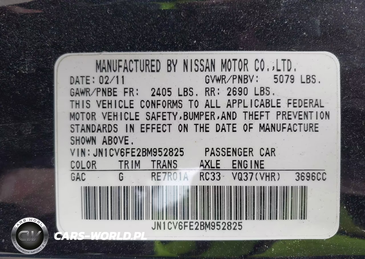 2011 Infiniti G37 VIN:JN1CV6FE2BM952825 - 9