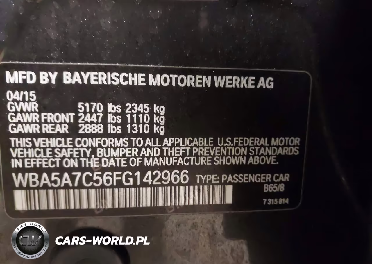 2015 BMW 528I xDrive VIN:WBA5A7C56FG142966 - 9