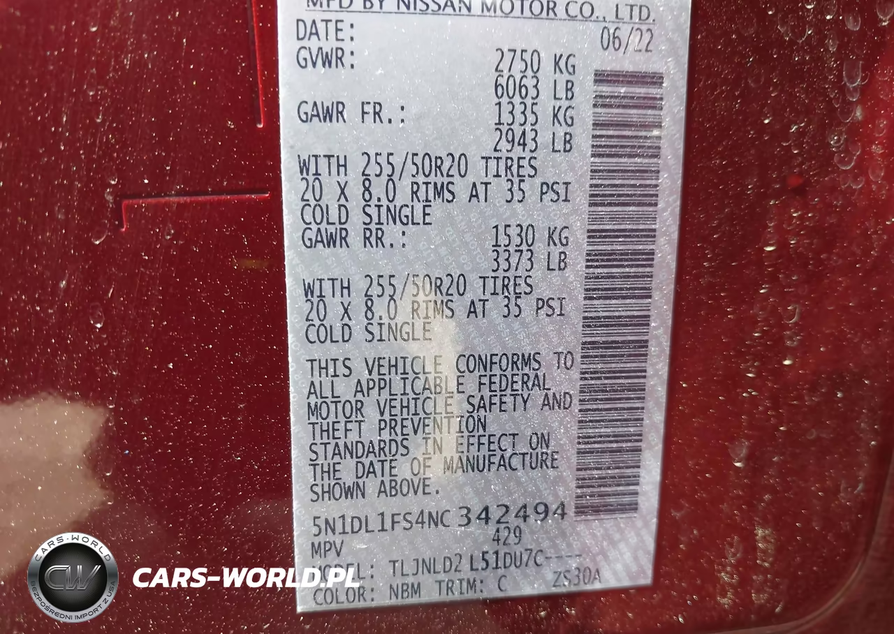2022 Infiniti Qx60 Luxe Awd VIN:5N1DL1FS4NC342494 - 9