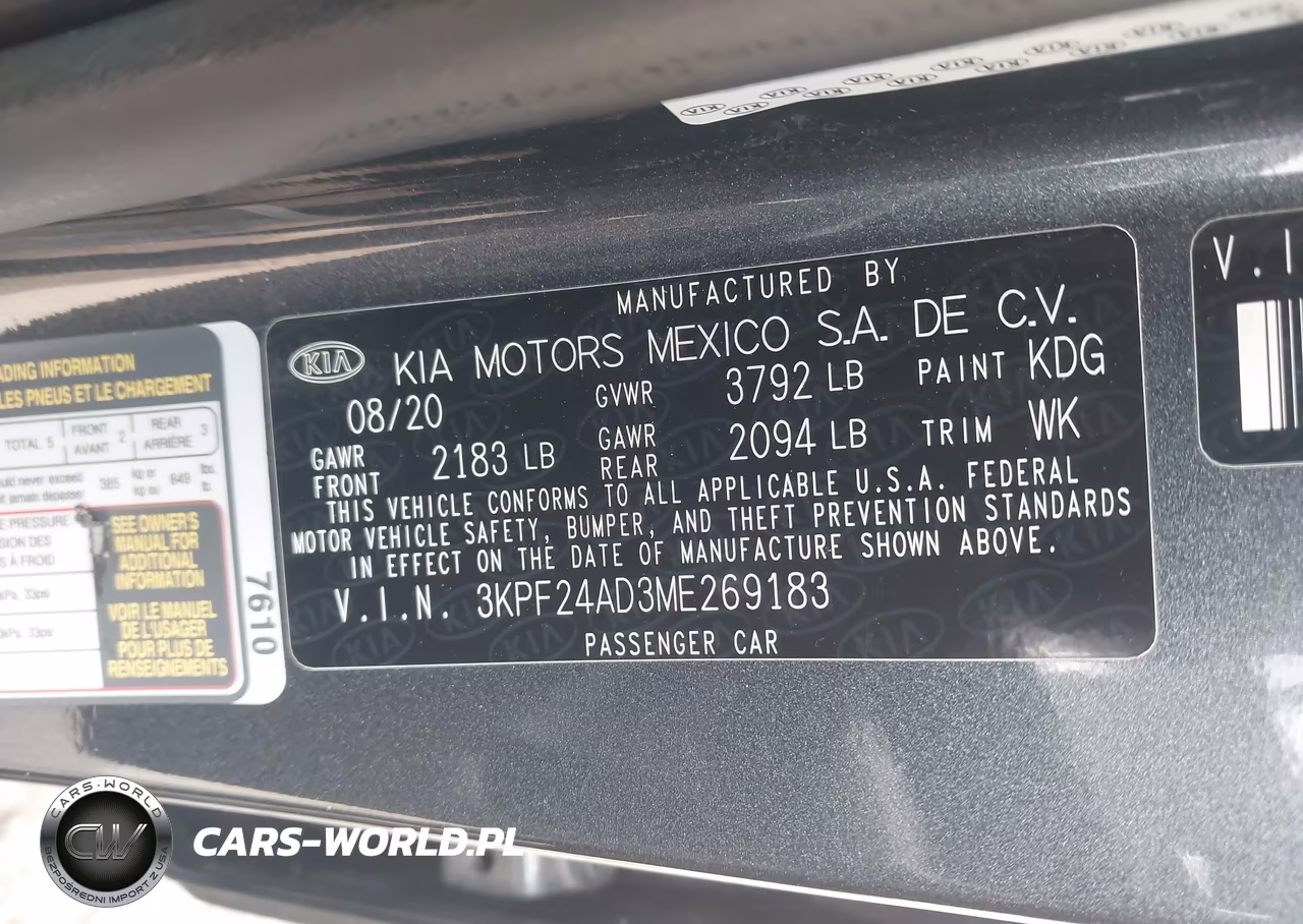 2021 Kia Forte Lxs VIN:3KPF24AD3ME269183 - 9