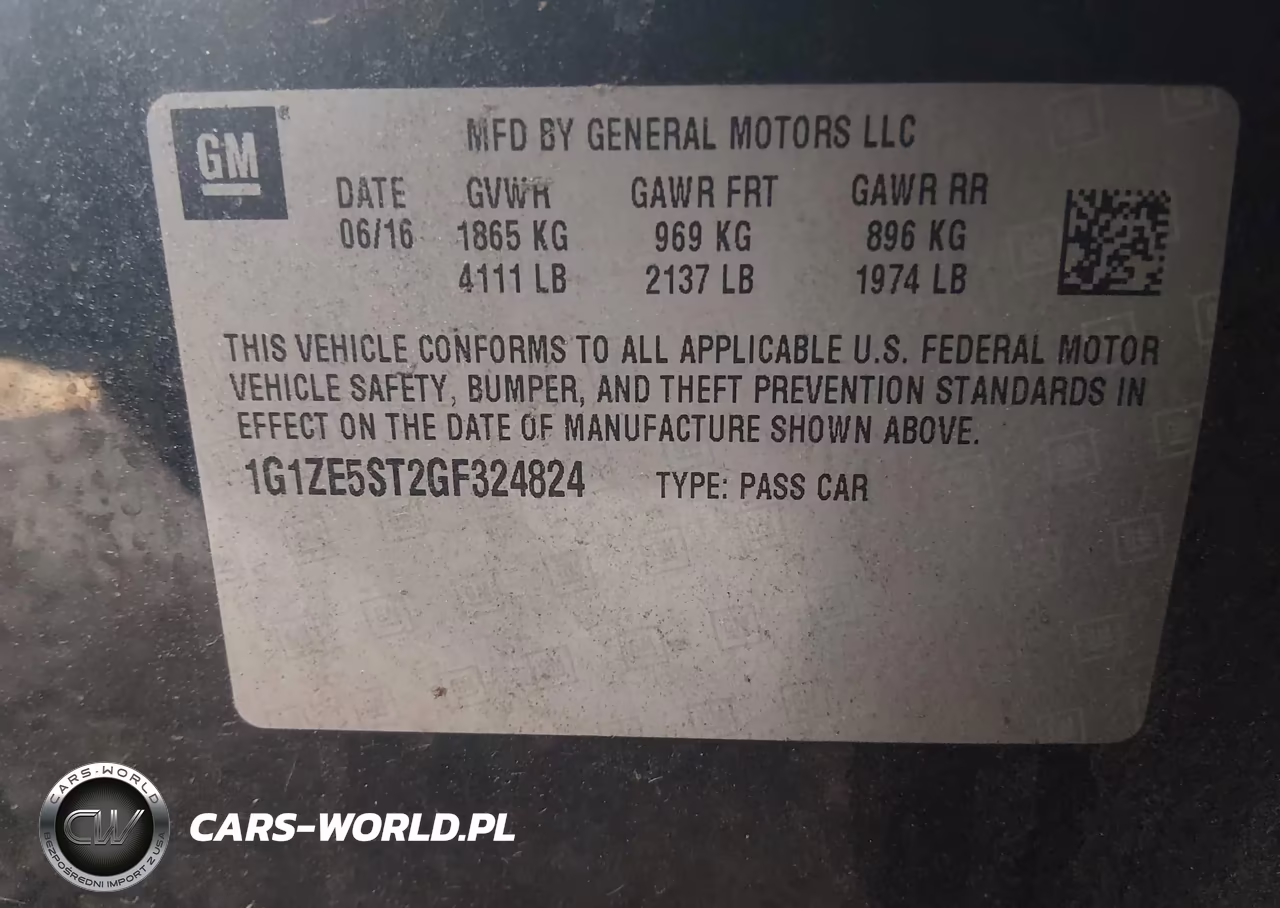 2016 Chevrolet Malibu 1Lt VIN:1G1ZE5ST2GF324824 - 9