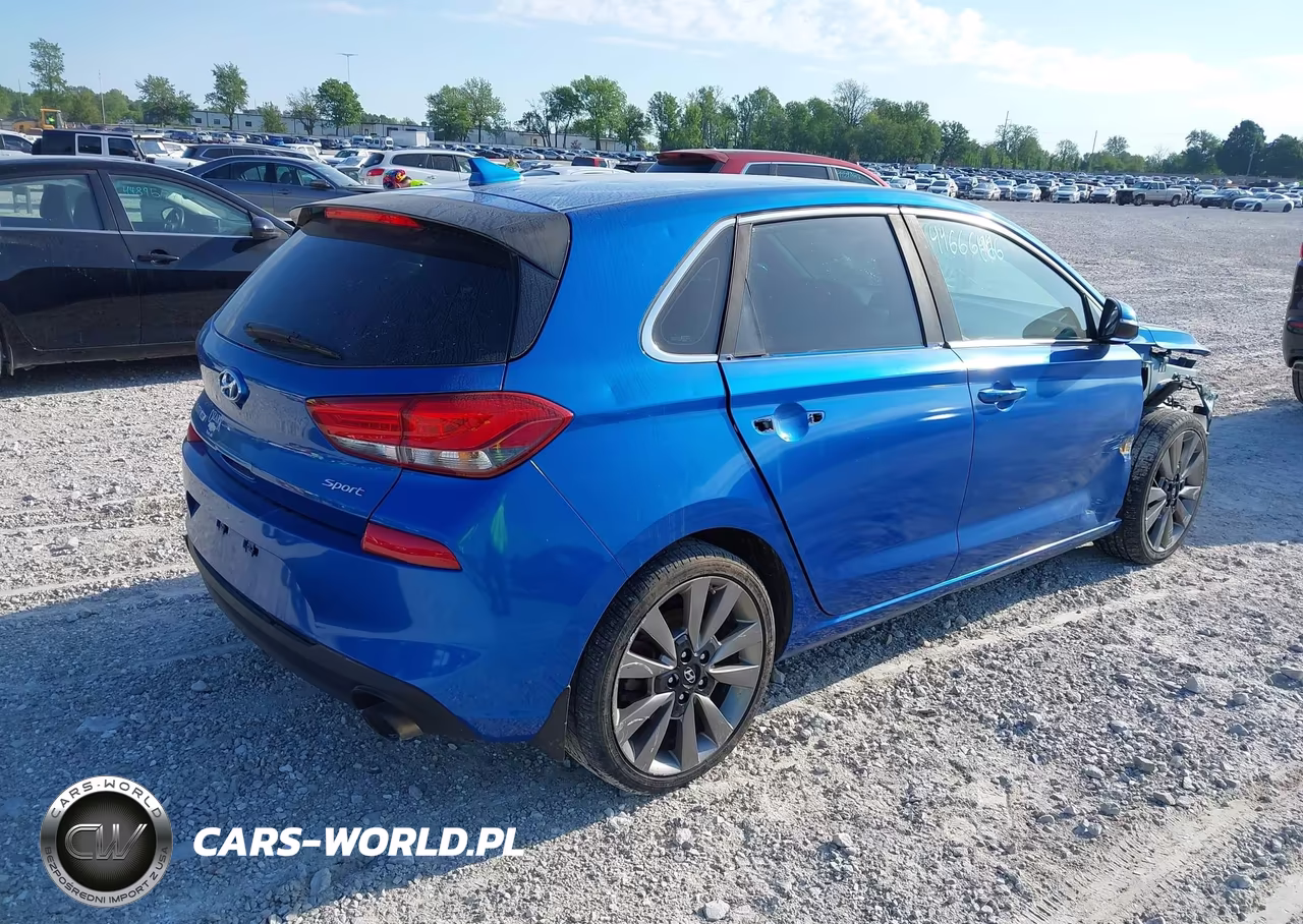 2018 Hyundai Elantra Gt Sport VIN:KMHH55LC2JU047592 - 4