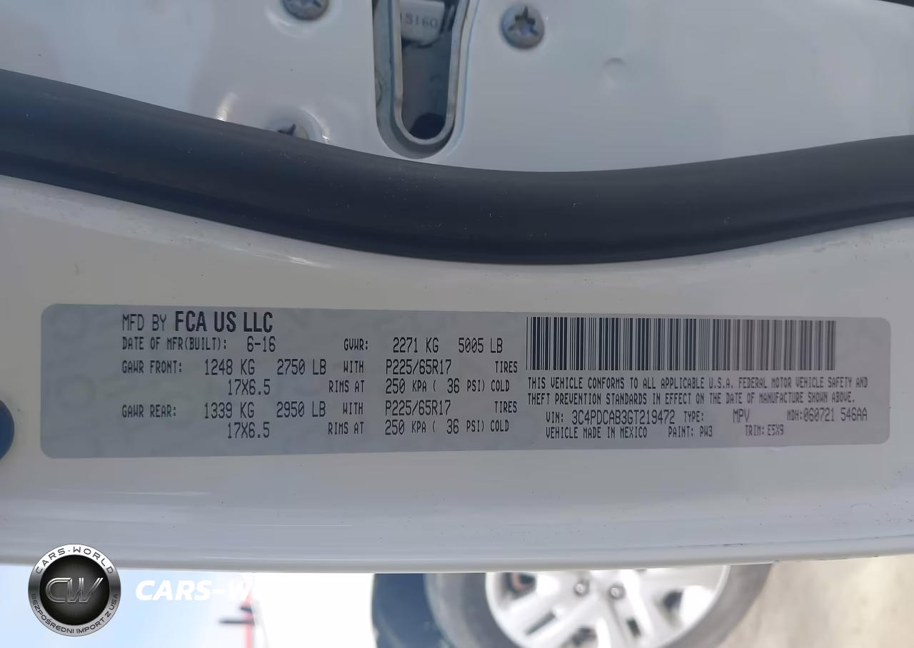 2016 Dodge Journey Se VIN:3C4PDCAB3GT219472 - 9