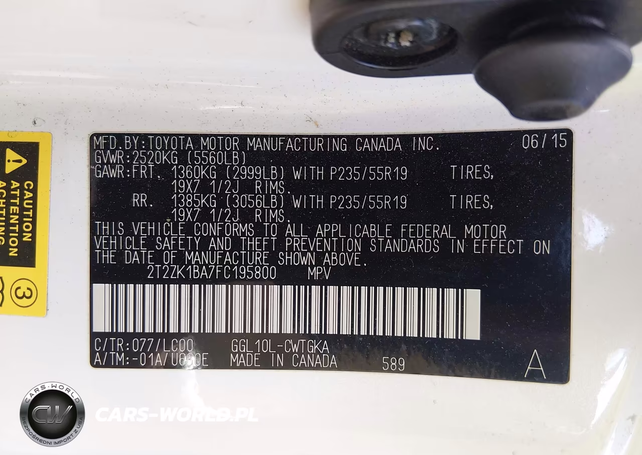 2015 Lexus Rx 350 VIN:2T2ZK1BA7FC195800 - 9