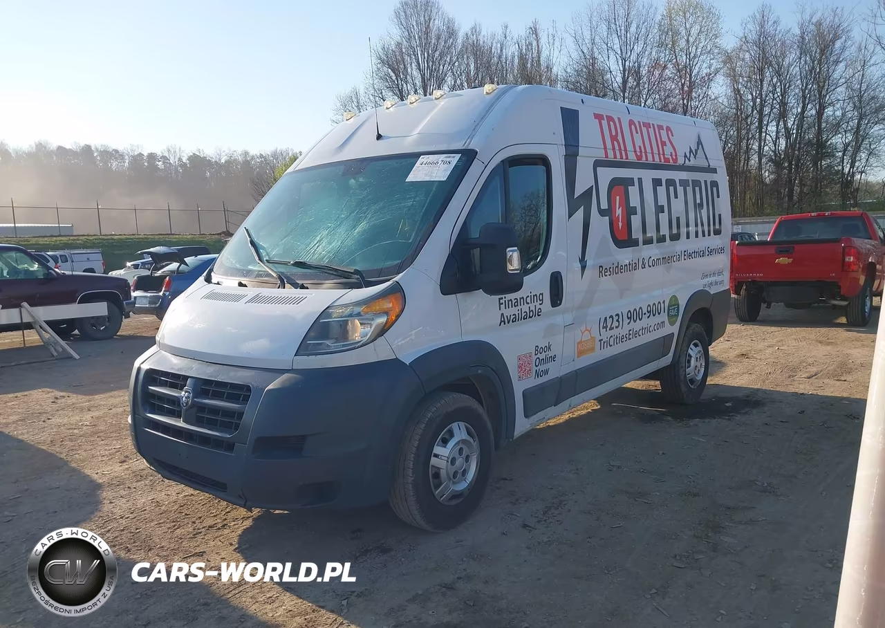 2017 Ram Promaster 1500 High Roof 136 Wb VIN:3C6TRVBG2HE542012 - 2