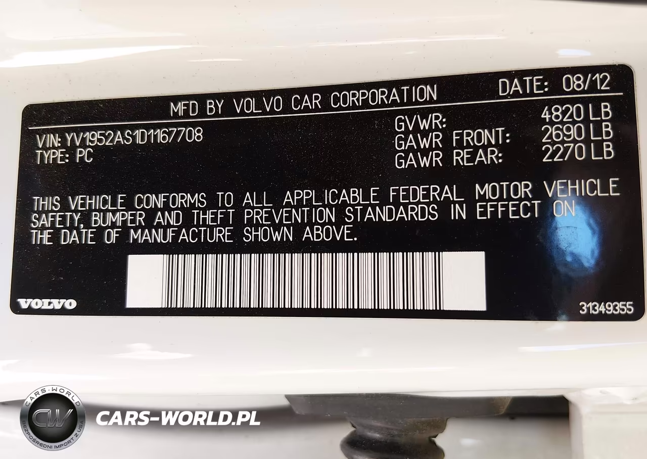 2013 Volvo S80 3.2 Premier Plus VIN:YV1952AS1D1167708 - 9