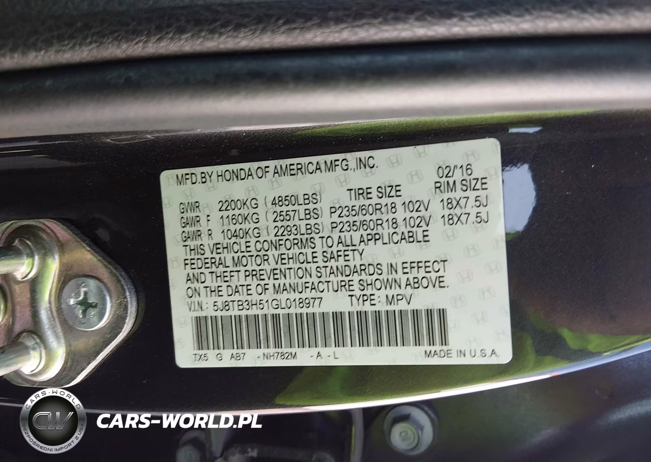 2016 Acura Rdx Technology Acurawatch Plus Packages-Technology Package VIN:5J8TB3H51GL018977 - 9